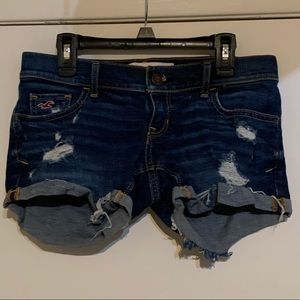 Hollister Dark Wash Denim Shorts 0
